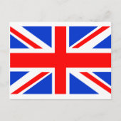 Britische Flagge Postkarte (Vorderseite)