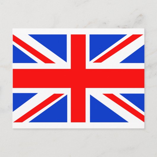 Britische Flagge Postkarte (Vorderseite)