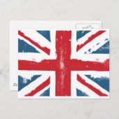 Britische Flagge Postkarte (Vorne/Hinten)