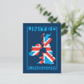 Britische Flagge Postkarte (Stehend Vorderseite)