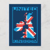 Britische Flagge Postkarte (Vorderseite)