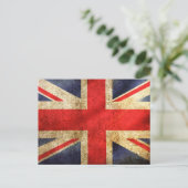 Britische Flagge Postkarte (Stehend Vorderseite)