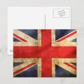 Britische Flagge Postkarte (Vorne/Hinten)