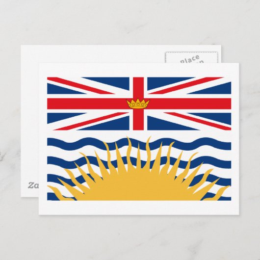 Britische Flagge - Postkarte (Vorne/Hinten)