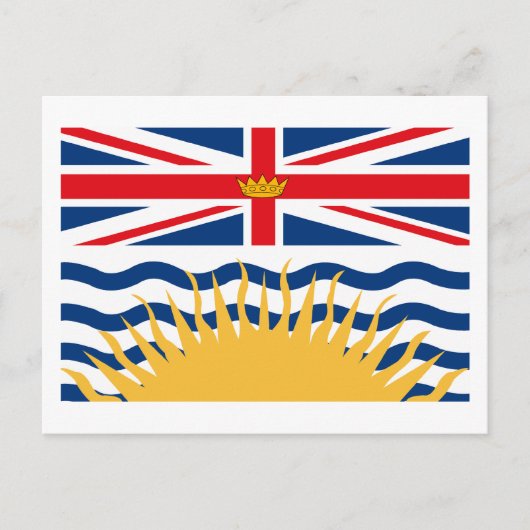 Britische Flagge - Postkarte (Vorderseite)