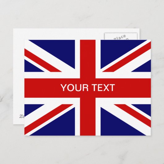 Britische Flagge Postkarten | Union Jack Design (Vorne/Hinten)
