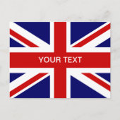 Britische Flagge Postkarten | Union Jack Design (Vorderseite)