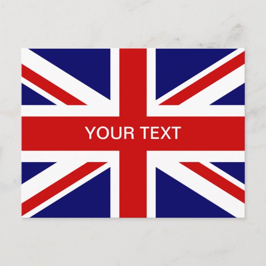 Britische Flagge Postkarten | Union Jack Design (Vorderseite)