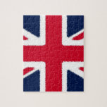 Britische Flagge Puzzle<br><div class="desc">World Countries Flags - Union Jack English National Flag Digital Artwork</div>