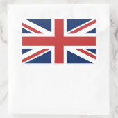Britische Flagge Rechteckiger Aufkleber (Tasche)
