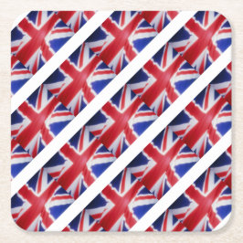 BRITISCHE FLAGGE RECHTECKIGER PAPPUNTERSETZER