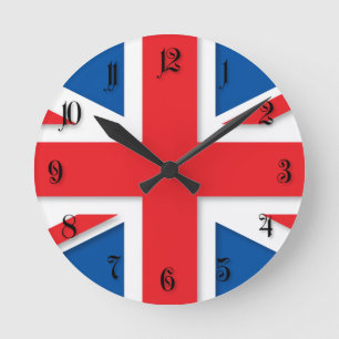 BRITISCHE Flagge Runde Wanduhr