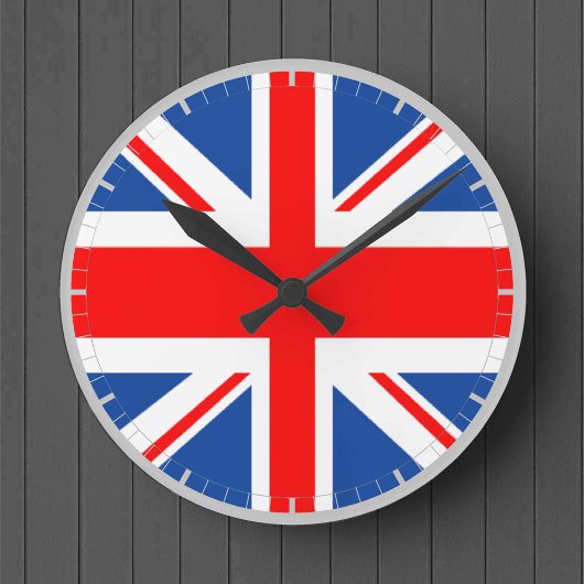 Britische Flagge Runde Wanduhr