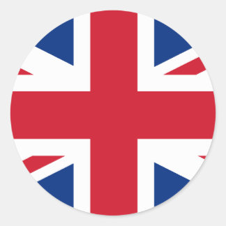 Britische Flagge Runder Aufkleber