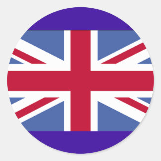 BRITISCHE FLAGGE RUNDER AUFKLEBER