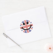 Britische Flagge Runder Aufkleber (Umschlag)