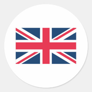 Britische Flagge Runder Aufkleber