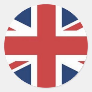 Britische Flagge Runder Aufkleber