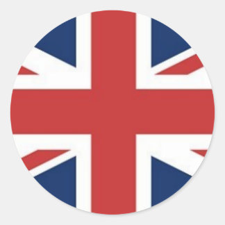Britische Flagge Runder Aufkleber