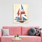 Britische Flagge Sailboat Leinwanddruck (Insitu (Wohnzimmer))