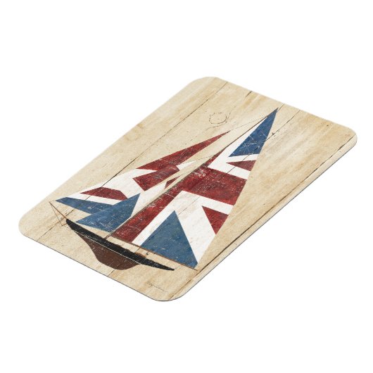 Britische Flagge Sailboat Magnet (Linke Seite)