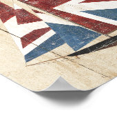 Britische Flagge Sailboat Poster (Ecke)