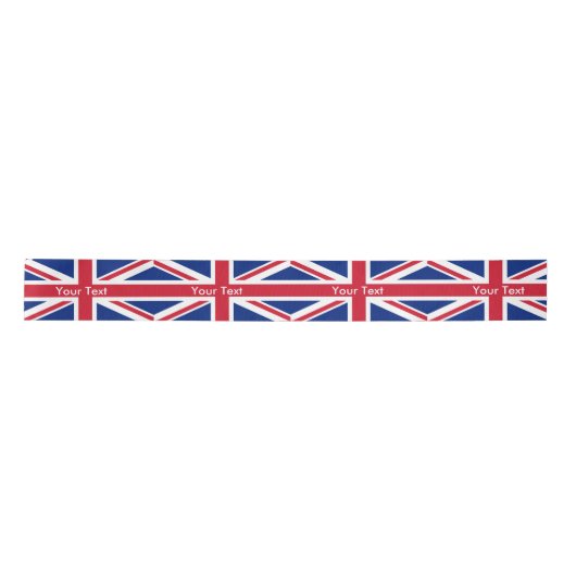 Britische Flagge Satinband (Vorderseite)