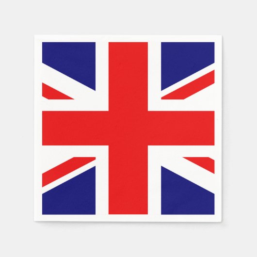 Britische Flagge Serviette (Vorderseite)