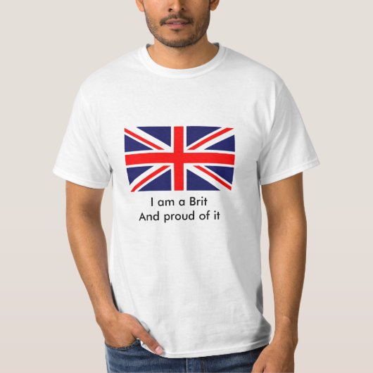 Britische Flagge T T-Shirt (Vorderseite)