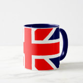 britische Flagge. Tasse (VorderseiteRechts)