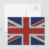Britische Flagge Tattered Postkarte (Vorne/Hinten)