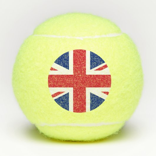 Britische Flagge Tennisbälle (Vorderseite)