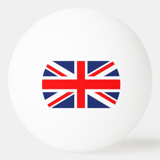 Britische Flagge Tischtennisball (Rückseite)