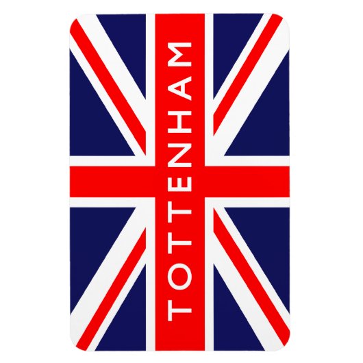 Britische Flagge Tottenham Magnet (Vertikal)