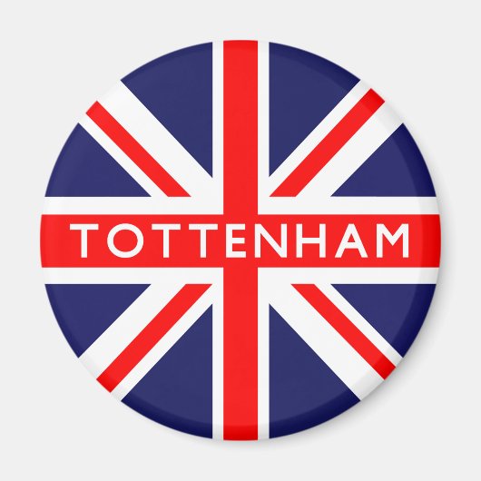 Britische Flagge Tottenham Magnet (Vorne)