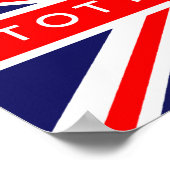 Britische Flagge Tottenham Poster (Ecke)