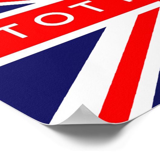 Britische Flagge Tottenham Poster (Ecke)