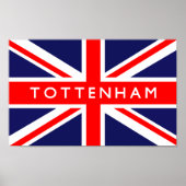 Britische Flagge Tottenham Poster (Vorne)