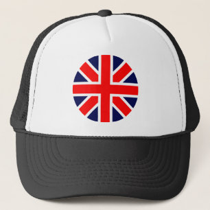 britische Flagge. Truckerkappe