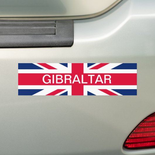 Britische Flagge u. Gibraltar-Text-Autoaufkleber Autoaufkleber (Auf Auto)