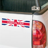 Britische Flagge u. Gibraltar-Text-Autoaufkleber Autoaufkleber (Auf Lkw)