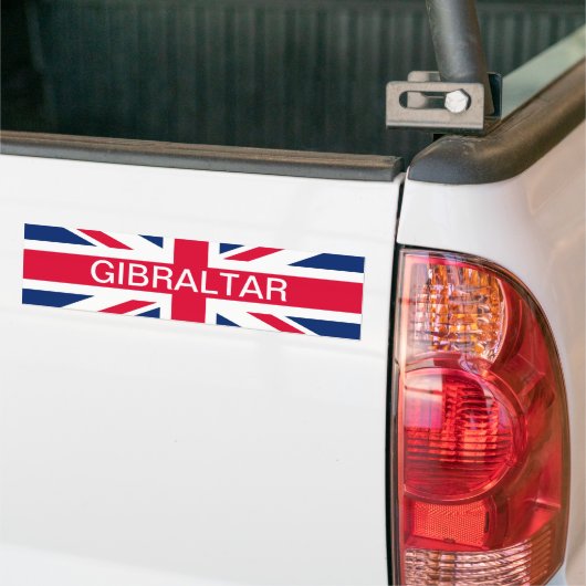 Britische Flagge u. Gibraltar-Text-Autoaufkleber Autoaufkleber (Auf Lkw)