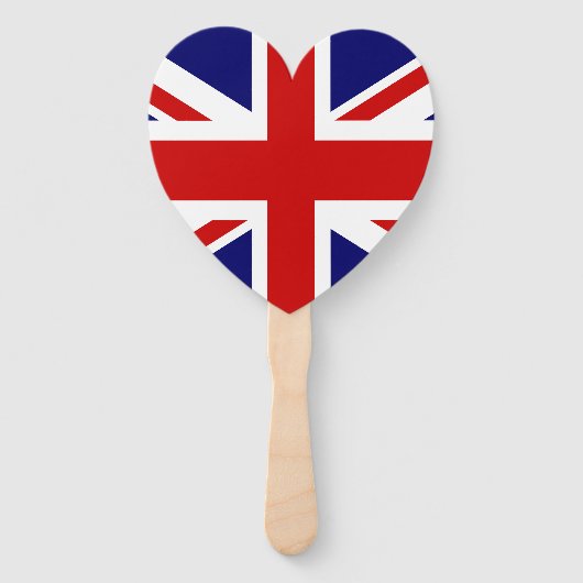 Britische Flagge und EU-Flagge für europäische Gew Fächer (Vorderseite)