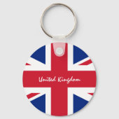Britische Flagge, Union Jack - britische Mode Schlüsselanhänger (Rückseite)