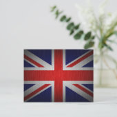 Britische Flagge Union Jack Postkarte (Stehend Vorderseite)