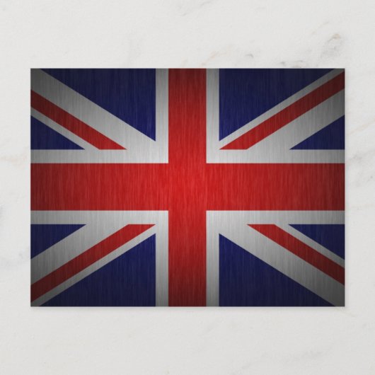 Britische Flagge Union Jack Postkarte (Vorderseite)
