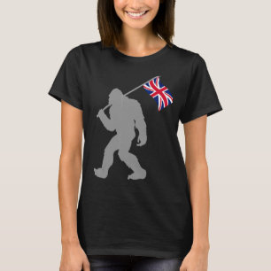 Britische Flagge unter der Flagge des Vereinigten T-Shirt
