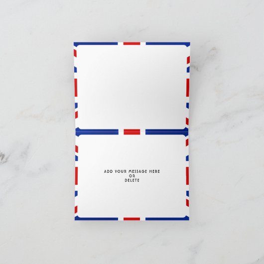 Britische Flagge Vereinigtes Königreich Dankeskarte (Innenseite)