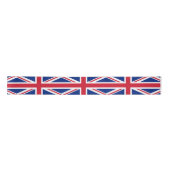 Britische Flagge & Vereinigtes Königreich Reiseurl Satinband (Vorderseite)