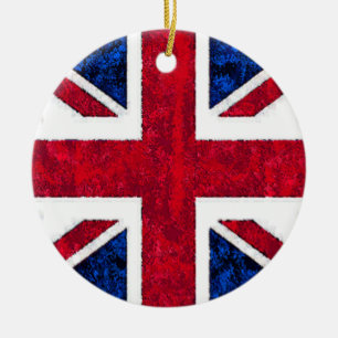 BRITISCHE FLAGGE Verzierung Keramikornament